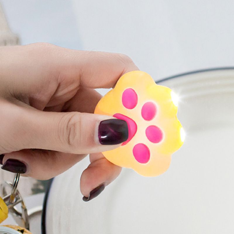 Llavero de Claw Glow Cat de Glow Cat de Sounding Glow de Sounding Glow de ABS iluminado